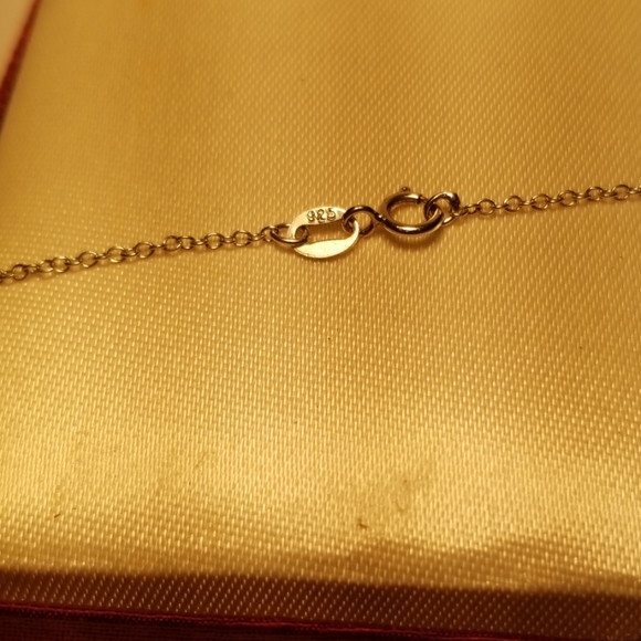 🧨 925 sterling silver necklace and charm crystal - Picture 4 of 4